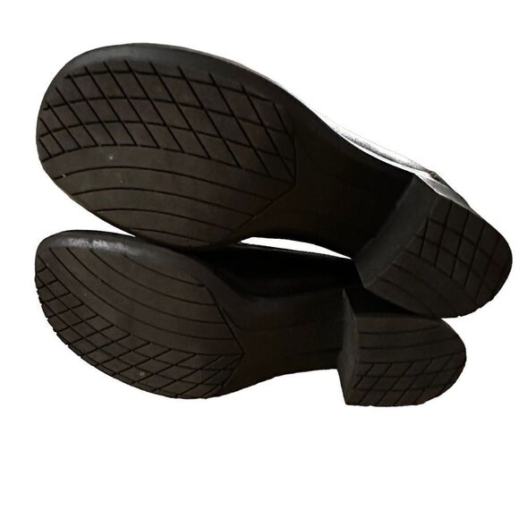 Bass ~ Womens dark brown heeled loafers ~ leather upper ~ size 7 - Picture 7 of 8